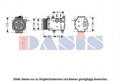 AKS DASIS 851538n -  Компрессор, кондиционер
